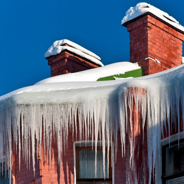 Chimney Ice in Rochester, NY